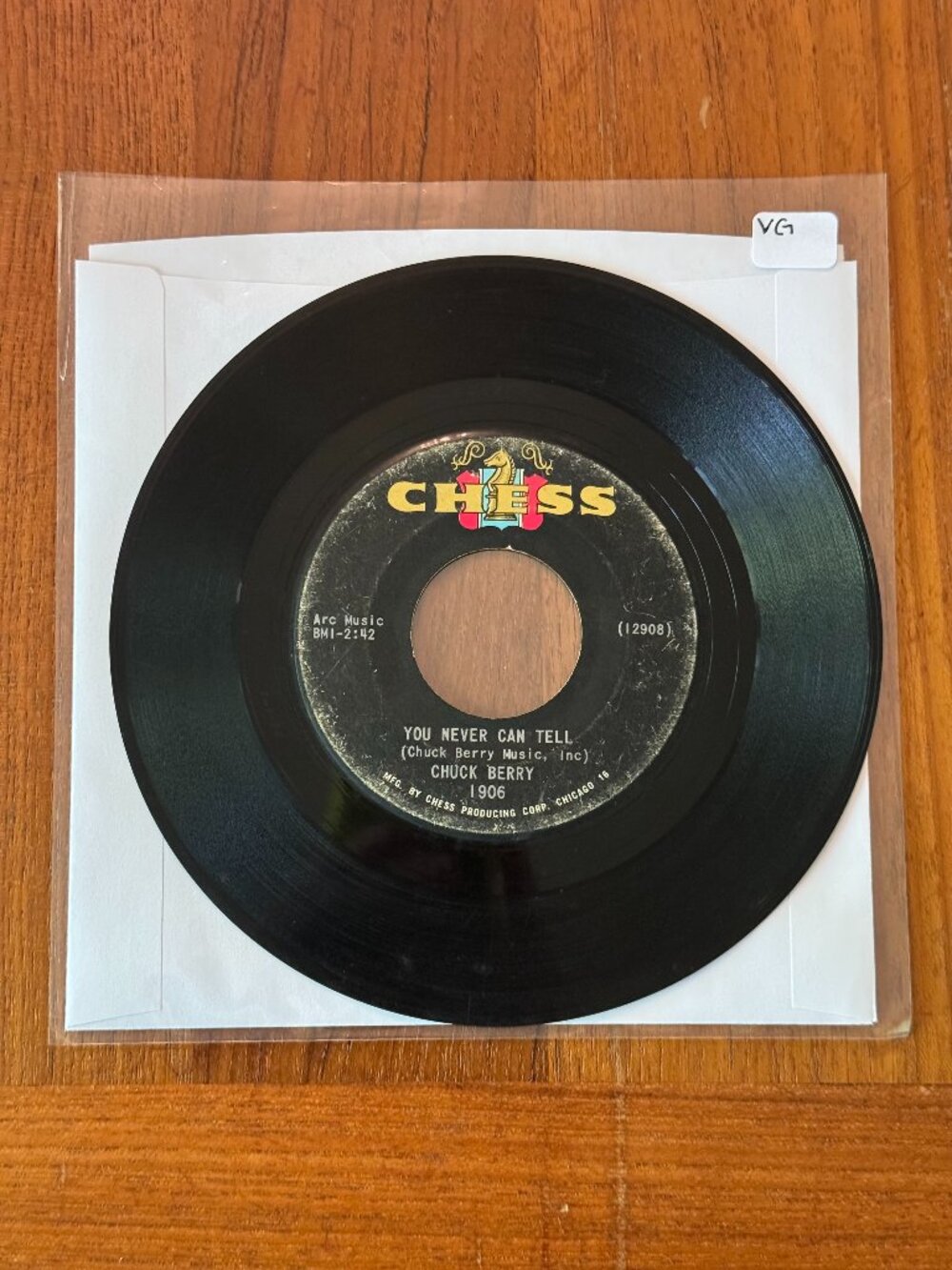 Vinyl Record Chuck Berry- You Never Can Tell/ Brenda Lee (45 RPM) | VG |
